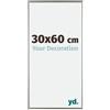 yd. Your Decoration - Cornice 30x60 cm - Champagne - Cornice Decorativa Parete in Plastica con Vetro in acryl - Antiriflesso - 30x60 Cornice - Evry
