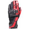 Dainese Reacto Carbon Long Gloves - Guanti Moto Lunghi in Pelle con Protezione Nocche in Carbonio e Rinforzi su Dita Smart Touch Men's