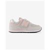 New Balance Scarpe New Balance 574 Core Hook & Loop grigio chiaro rosa bambini - 33