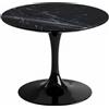 Knoll Saarinen Tavolino Tulip Ø 51 H 37 Nero-Marmo Nero Marquina