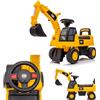 Sun Baby Macchina cavalcabile, escavatore a spinta automatica CAT giallo