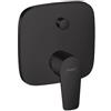 Hansgrohe Miscelatore vasca ad incasso monocomando Hansgrohe Talis E con deviatore senza corpo incasso art. 71745670 finitura nero opaco