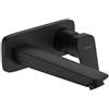 Hansgrohe Rubinetto Miscelatore monocomando a incasso per lavabo Hansgrohe serie Logis con bocca di erogazione da 19,5 cm art. 71220670 nero opaco