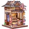 ETKVR Kit per Casa Delle Bambole in Miniatura per Adulti | Kit Book Nook, Miniatura Casa delle Bambole Wagashi Giapponese, Booknook Puzzle 3D in Legno Casa de Postres, Idea Regalo