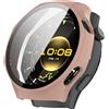 CZhkg TPU Cover per Huawei Watch GT7 Pro 46mm Case, TPU Pellicola Temperata Protettivo Cover, Copertura Resistente all Usura Shell Case per Huawei Watch GT7 Pro 46mm (Rosa)