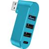 Generic Hub USB Expander - Adattatore splitter Quad USB 3.0, soluzione di connettività multi dispositivo, espansore portatile per porte rotanti, strumento di interfaccia ad alta velocità | Uso per workstation