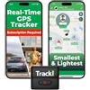 Tracki 4G GPS Tracker per Auto - Abbonamento richiesto- Mini localizzatore con SIM, Tracciamento in Tempo Reale per Moto, Bici, Anziane, Collare Cani, Bambini, Geo-Fence, App, Copertura EU e Mondiale Tracki