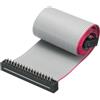 QUARKZMAN Cavo a Nastro Piatto Flessibile Passo 2,54mm L 30cm W 43mm 34 Pin | FC femmina - FD maschio, Grigio, Cavo a nastro piatto flessibile Connettore IDC, per Computer, display Led, Dvd, Stampante