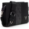 Guess Uomo Mini Tracolla Sydney Crossbody Top Zip Nero | design iconico Guess, scomparto principale capiente, logo signature del brand