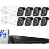 Reolink 4K PoE Kit Videosorveglianza Espandibile a 16TB RLK16-800B8