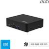 MSI Cubi NUC TWG S-006BEU USFF Nero N150 Intel SoC BGA 1264 3,6 GHz