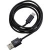 Peter Jäckel FASHION Cavo dati USB da 3 m Nero USB Type-C con funzione di sincronizzazione e ricarica Cavo da USB-A a USB-C