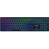 Canyon HKB-W11, tastiera wireless 2in1, impermeabile, 12 tasti multimediali, retroilluminazione RGB, dimensioni complete, sottile, USA, nero