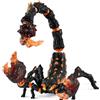 SCHLEICH Personaggio Lava Scorpion, fantastica figura con parti mobili e rotanti, giocattolo mostro per bambini dai 7 anni in su, Schleich 70142 Eldrador