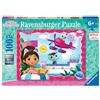 Ravensburger Spielverlag Puzzle da 100 pezzi XXL Gabby's Dollhouse, 49 x 36 cm, dai 6 anni in su, Ravensburger