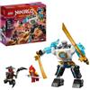 LEGO NINJAGO Armatura Super Robot di Zane, set di costruzione con 3 minifigure, Stagione 3 L'ascesa dei draghi, robot mobile