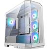 MSI Case PC MSI MAG PANO M100R PZ, bianco, panorama a 270 gradi, scheda madre posteriore, ARGB-PWM, 235 mm x 440 mm x 405 mm
