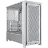 Corsair Case PC CORSAIR 4000D RS, Midi-Tower, bianco, 3 ventole RS120 PWM, radiatore fino a 360 mm