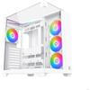 XIGMATEK Case PC XIGMATEK Aqua V Arctic, Cube, ATX, bianco, senza alimentatore, vetro temperato
