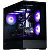 ZALMAN Case PC Mini Tower ZALMAN P30, Micro-ATX, 3 ventole ARGB da 120 mm, vetro temperato, nero, schede grafiche fino a 420 mm