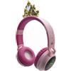Lexibook Cuffie per bambini Bluetooth 5.0, Lexibook Disney Princess, luminosa, design principessa, wireless e con cavo, dai 4 anni in su