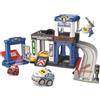 VTech Tut Tut Bolides Serie Pro Stazione di polizia interattiva, con il tenente Chris, 3 zone magiche, veicolo elettronico incluso