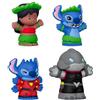 Mattel Figurine Lilo e Stitch Little People, Cofanetto Disney 4 figurine, JFC77, Dai 3 anni, Giocattolo unisex