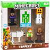 Bandai Confezione da 6 mini-figurine Minecraft, BANDAI, con figurina a sorpresa inclusa, figurine da collezione, dai 4 anni in su