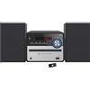 INOVALLEY Impianto Hi-Fi Bluetooth 5.0, lettore CD, 2 x 25 W, radio FM, porta USB, INOVALLEY CH37-BTH