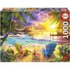 Educa Puzzle EDUCA Plage d'Amour, 1000 pezzi, 68x48 cm, Puzzle per adulti, Tema natura
