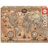 Educa Puzzle Mappa del mondo, 1000 pezzi, 68 x 48 cm, Educa 15159, Viaggi e mappe