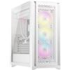Corsair Case PC iCUE 5000D RGB Airflow, Mid Tower, 3 ventole AF120 RGB ELITE, iCUE Lighting Node PRO, Bianco