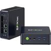 Selius Mini PC desktop - Processore AMD Ryzen 5 - 32 GB di RAM DDR5 - SSD PCIe da 1 TB - WiFi 6 - Supporto per tre schermi 4K