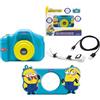 Lexibook, Minions, Fotocamera Bambini USB-C, Blu Giallo, DJ078DESLXB | Fotocamera Minions con memoria per 500 foto, USB-C ricaricabile e custodia protettiva.