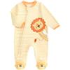 WYTbaby Pigiama per neonato in 100% cotone, pagliaccetto per bambini da 0 a | Cambio rapido del pannolino grazie alla chiusura lampo fino alla gamba, motivo animale, abbigliamento per bambini come regalo