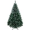 HOMCOM Albero di Natale 180 cm con 700 Rami Ignifughi e Base Pieghevole in Acciaio, Facile Montaggio, Verde | Aosom Italy