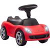 AIYAPLAY Auto Cavalcabile a Spinta per Bambini 18-36 Mesi, con Clacson, Fari, Suoni, Volante e Seduta, Rosso | Aosom Italy