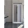ROLLPLAST PINTO Rollplast BVEN2LONCC28080 Box doccia a soffietto, dim. 80 cm x H 185 cm, in PVC, a un lato, anta unica, con apertura laterale., Bianco