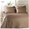 Caleffi 12448 Raso di Cotone Copriletto Primaverile per Matrimoniale Letto, Tortora