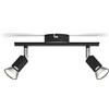PHILIPS LED Faretto Integrato Limbali, 2 Punti Luce, 50W, Nero