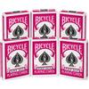 BICYCLE Mazzo Di Carte Da Poker Magia Rosa Fucsia Per Giocare 6x Rider Back