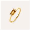 Stroili Anello Solitario Amélie Oro Giallo Citrino Topazio
