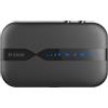 D-Link DWR-932 Pocket Hotspot 4G LTE via SIM, Wi-Fi N150 Mbps, SIM e Micro SD Card Slot, Porta Micro USB, Inclusa Batteria Ricaricabile da 2020 mAh, Nero/Antracite