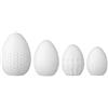 Räder Ostern Porzellaneier Relief, 4er Set