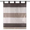 HOME WOHNIDEE Home Idee per la casa Tenda a passanti a righe orizzontali Scherli "Gabi" 130 x 80 cm Grigio pietra