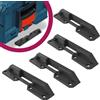 Mobilefox Set di 4 supporti per valigette porta attrezzi Halter, con sistema di fissaggio, compatibili con Bosch L-Boxx e Sortimo