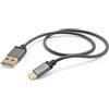 Hama Cavo di ricarica "Metal", USB-A - Micro-USB, 1,5 m, guaina in metallo, antracite