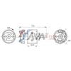 AVA COOLING SYSTEMS MS8783 Motore ventola ventilazione abitacolo per furgoni VW LT 28-46 II (2DA, 2DD, 2DH) e pulmini VW LT 28-35 II (2DB, 2DE, 2DK)