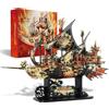 Piececool Puzzle in metallo 3D, nave pirata, "Vento e Onde", kit di modellismo per adulti, 709 pezzi, acciaio inossidabile
