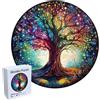 Sonstige Puzzle in legno 3D per adulti, "Albero della Vita", 28 cm, 192 pezzi, realizzato in compensato di pioppo